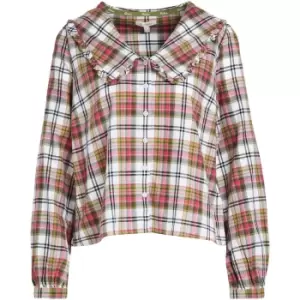 Image of Barbour Womens Shelly Top Cloud Check 16