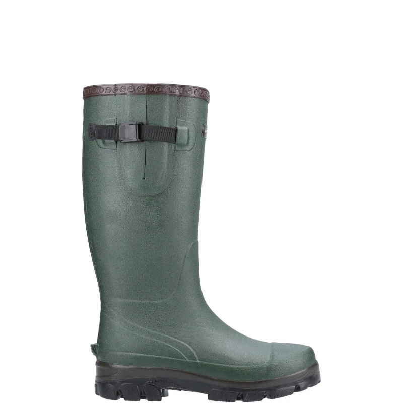 Image of Cotswold Mens Womens Grange Neoprene Wellies Wellington Boots - UK 4 Green unisex GDE2709GRN4