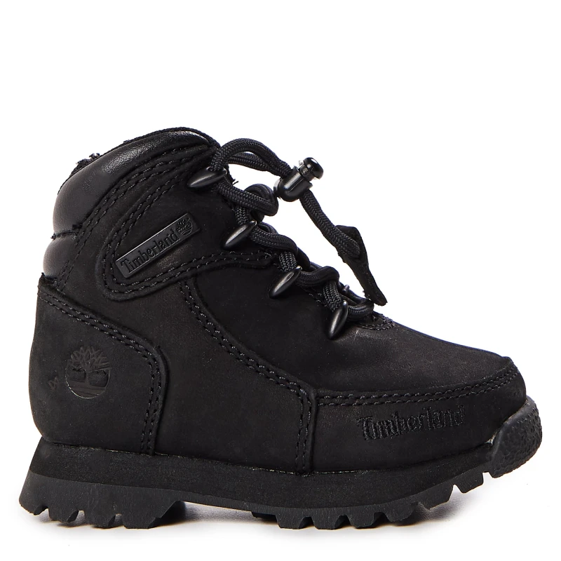 Image of Timberland Unisex Kids Mid Bungee Flat Ankle Boot Black unisex C4.5(21.5)
