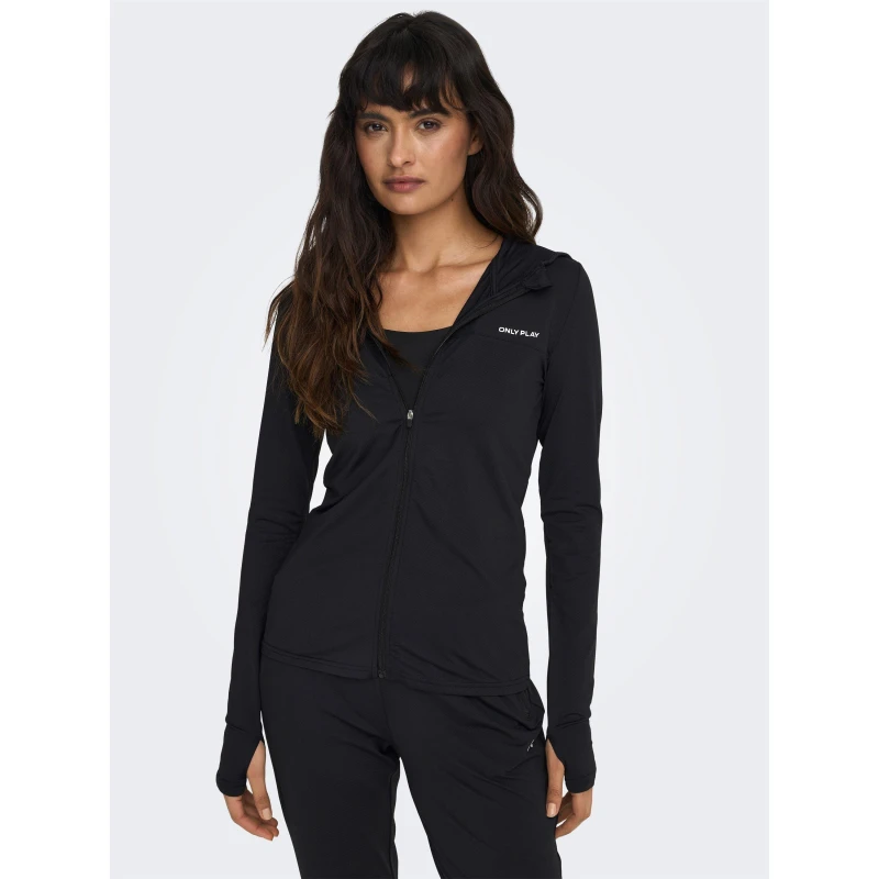 Image of Only Play Womens Life Full-Zip Training Hoodie Black female 8 (XS)