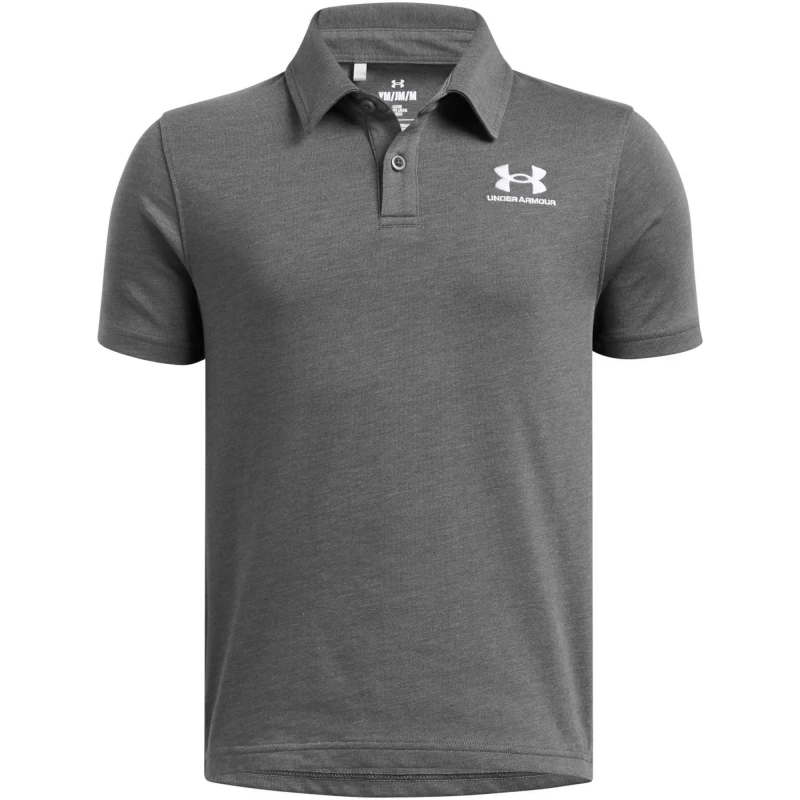 Image of Under Armour Armour Ua B Icon Polo Shirt Boys - Grey Grey 7 - 8 Years