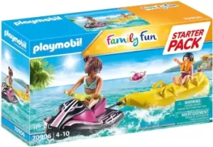 Image of Playmobil 70906 Family Fun Jet Ski With Banana Boat Starter Pack
