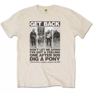 Image of The Beatles - Rooftop Panels Unisex Small T-Shirt - White