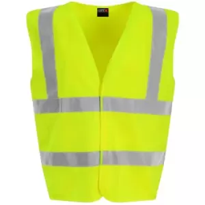 Image of PRO RTX High Visibility Childrens/Kids Waistcoat (L) (Yellow) - Yellow