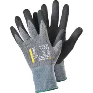 Image of Tegera Nitrile Dip Nylon Gloves Grey/Black SZ.9