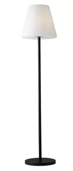 Image of Geco Outdoor Floor Lamp With Tappered Shade, Black, IP65, E27