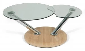 Image of Linea Kansas Oak Coffee Table Brown