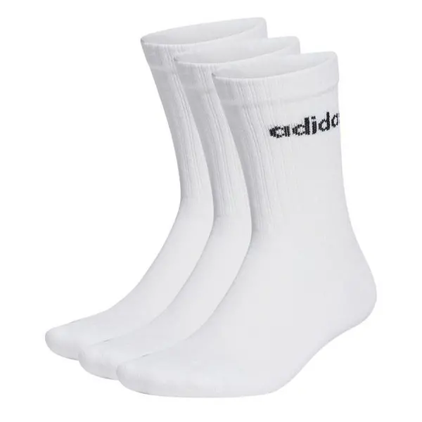 Image of adidas Half-Cushioned Crew 3 Pack Socks 2 - 3.5 White 41318030030