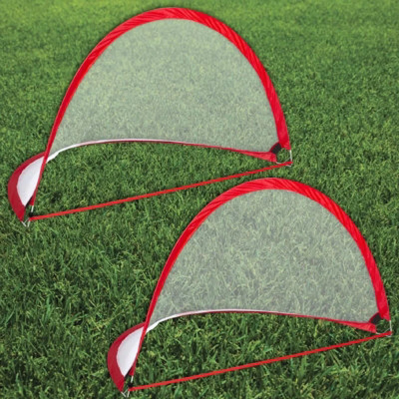 Image of Gr8 Fitness 2 X 6ft Pop Up Football Nets Portable Folding Soccer Goal Post Set