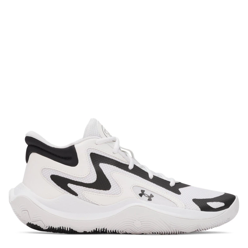 Image of Under Armour Mens Jet 25 Basketball Trainers White male 7 (41)