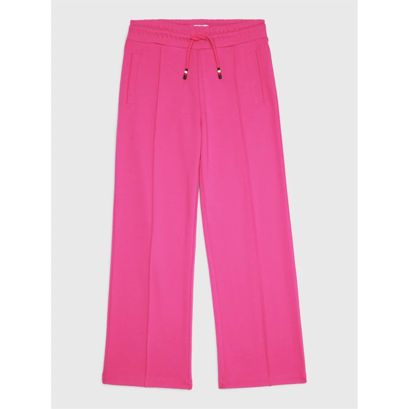 Image of Tommy Hilfiger Wideleg Sweatpants - Pink Pink 3 - 4 Years