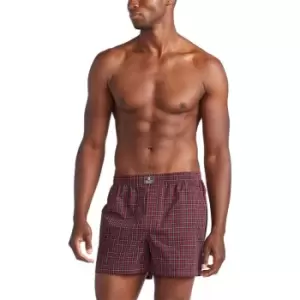 Image of Polo Ralph Lauren Check Woven Boxer - Red