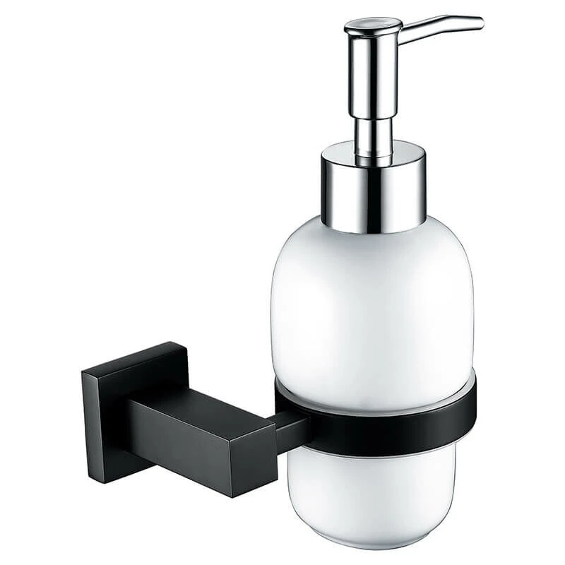 Image of Nes Home Soap Square Dispenser Matte Black Black