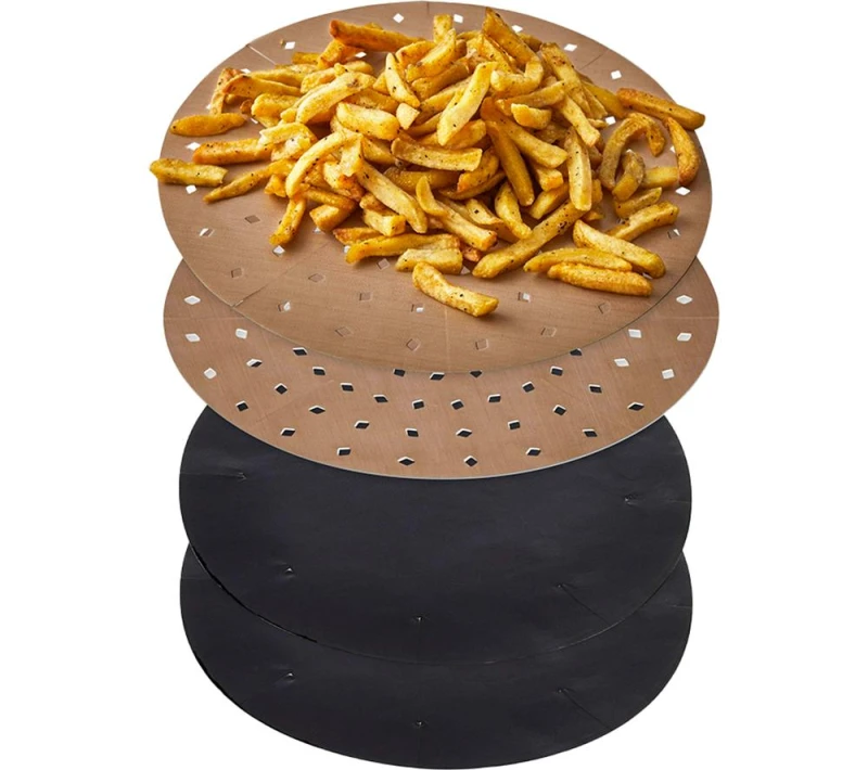 Image of TOWER 2 - 4 Litre Air Fryer Liners - Pack of 4, Gold 5056462364117
