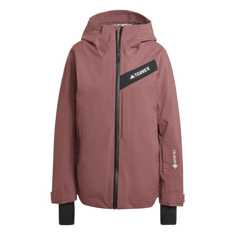 Image of adidas W Trk Cknitepej Anorak Womens Quiet Crimson female 8 (XS)