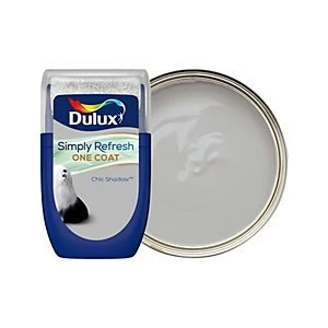 Image of Dulux Simply Refresh One Coat Chic Shadow Matt Emulsion Paint 30ml
