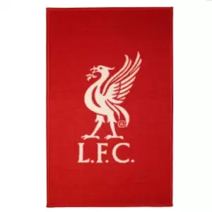 Image of Liverpool FC Crest Scatter Rug (50cm x 80cm) (Red)