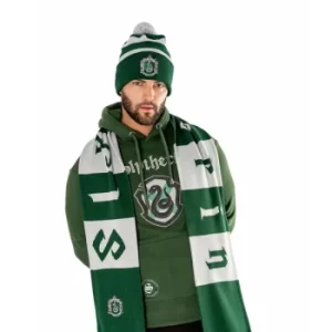 Image of Slytherin Long Length Embroidered Harry Potter Scarf O/S