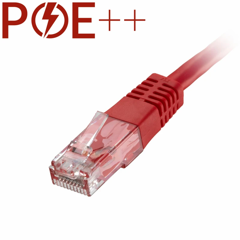 Image of Cablenet 2.5m Cat6 RJ45 Red U/UTP PVC 24AWG Flush Moulded Booted Patch
