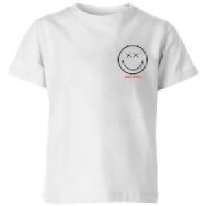 Image of Smiley World Pocket Smiley Kids T-Shirt - White - 3-4 Years