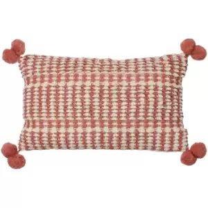 Image of Ayaan Pom-Pom Cushion Brick
