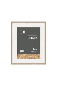 Image of Skava 40 x 50cm Wooden Picture Frame With 30x40cm Mount & Glass Front