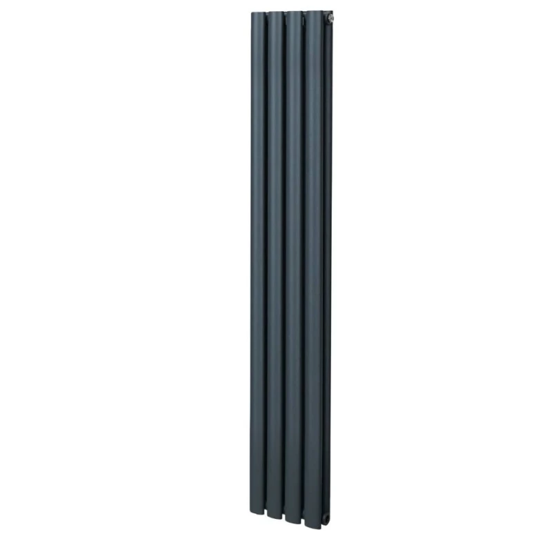 Image of Monstershop Oval Column Radiator - 1600Mm X 240Mm - Anthracite Grey 213022