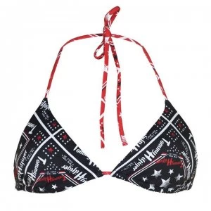 Image of Tommy Bodywear Bandana Triangle Tie Bikini Top - Bandana Prt