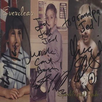 Image of Everclear Sparkle And Fade - AUTOGRAPHED 1995 USA CD album CDP8309292