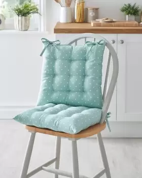 Image of Cotton Traders 2 Pack Polka Dot Seat Pads in Green