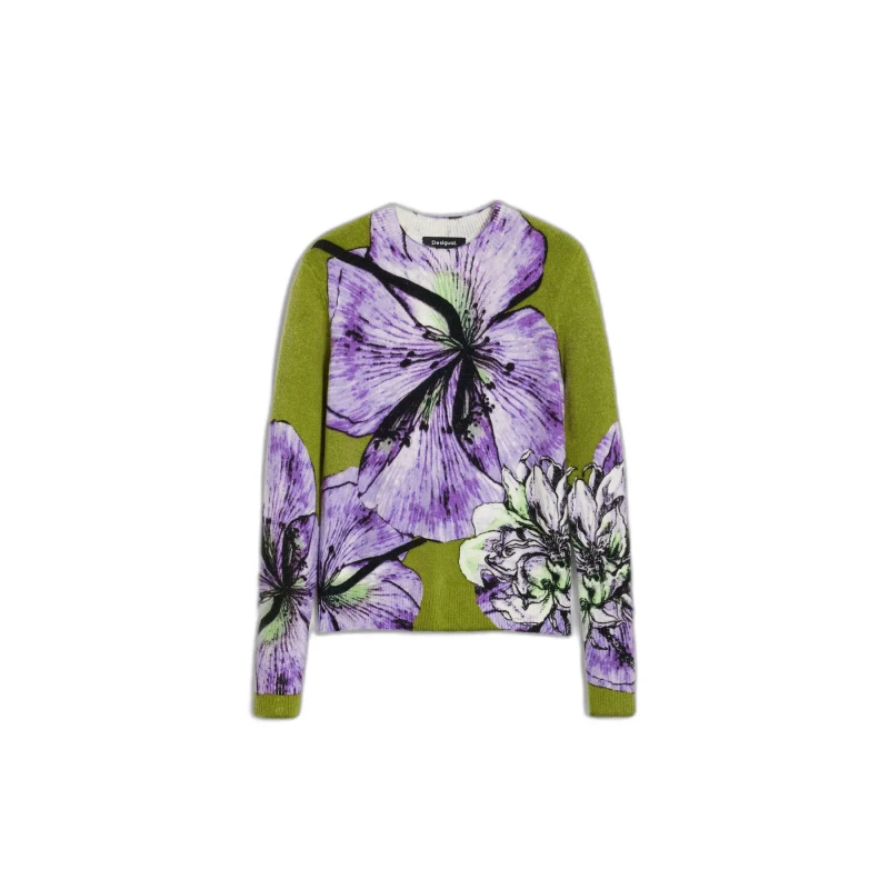 Image of Desigual Woman sweater Desigual Orquidea Lacroix Violet Female M