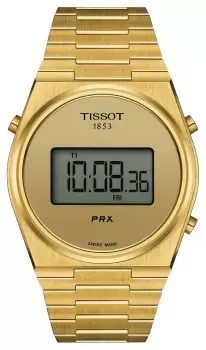 Image of Tissot T1374633302000 PRX Digital (40mm) Digital Dial / Gold Watch
