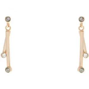 Image of Ladies Karen Millen PVD Gold plated TINY DOT EARRINGS