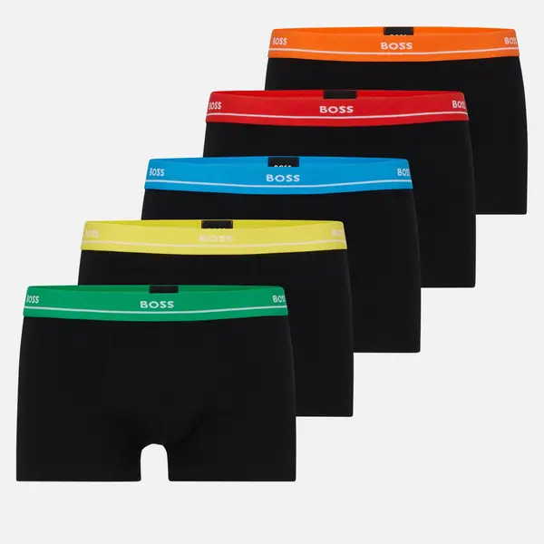 Image of BOSS Bodywear 5 Pack Essential Cotton-Blend Trunks - XXL Multi Underwear and Nightwear male 50489616-999 XXL