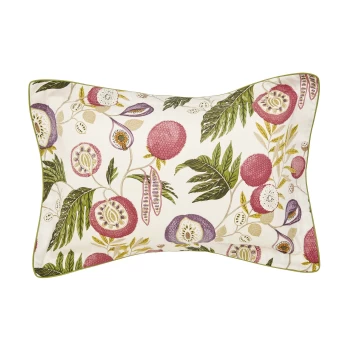 Image of Sanderson Jackfruit Oxford Pillowcase, Fig & Olive