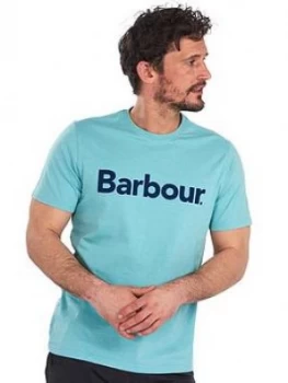 Image of Barbour Ardfern Large Logo T-Shirt - Blue