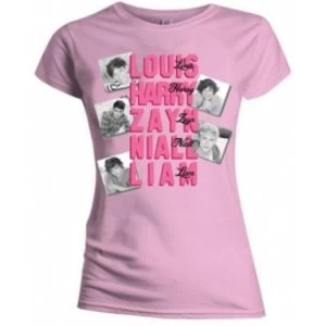 Image of One Direction Names Skinny Pink TS: Medium