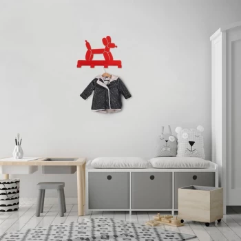 Image of Baloon - Red Red Metal Wall Hook