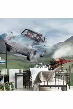 Image of Journey to Hogwarts Train Mural