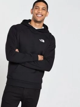 Image of The North Face Raglan Red Box Hoodie Black Size S Men