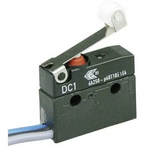 Image of Cherry Switches Microswitch DC1C C3RB 250 V AC 6 A 1 x OnOn IP67 momentary