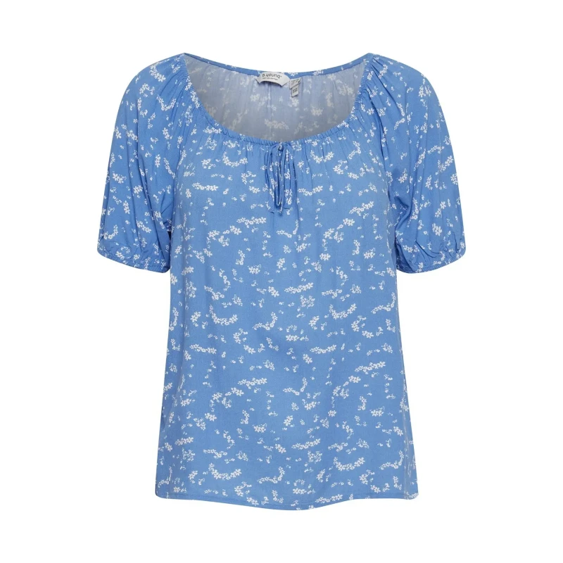 Image of b.Young Blouse with round neck b.young Bymmjoella 2 Bleu Female 36