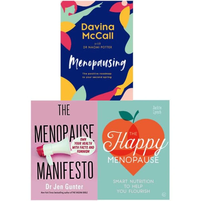 Image of Menopause 3 Books Collection Set - Non Fiction - Hardback Dr. Naomi Potter Davina McCall & Jennifer Gunter & Jackie Lynch Books