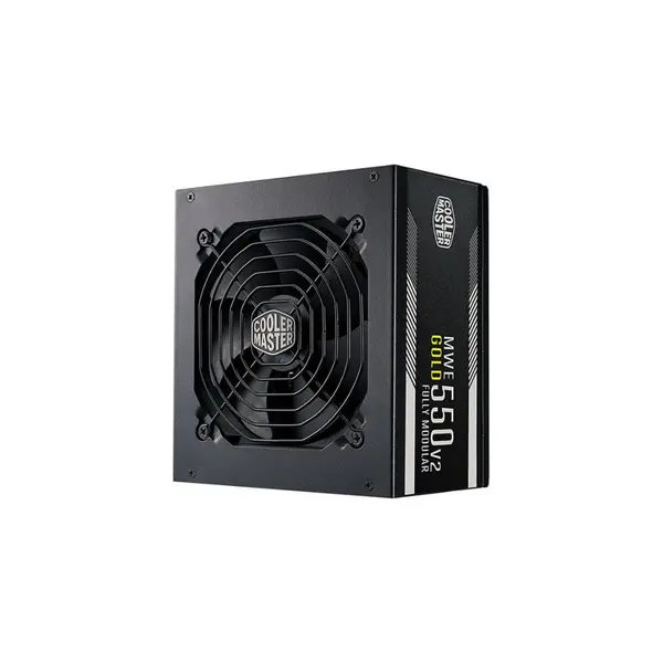 Image of Cooler Master Cooler Master MWE 550 Gold V2 Fully Modular PSU (UK Plug) - 80 PLUS Gold 550W Power Supply Unit Flat Black Cabling 120mm HDB Fan High-Te