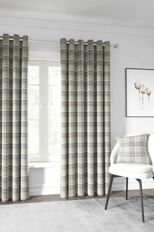 Image of Helena Springfield Helena Springfield 'Harriet' Woven Lined Curtains in Grape Size: 167cm width x 137cm drop Grape 167cm width x 137cm drop Unisex 5