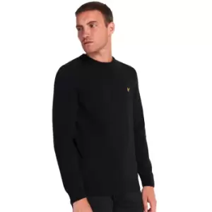 Image of Lyle & Scott Mens Crew Neck Lambswool Blend Jumper L - Chest 40-42' (101-106cm)