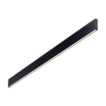 Image of Ideal Lux Lighting - Ideal Lux Decorative Linear Integrated LED Wall Light Black, 3000K