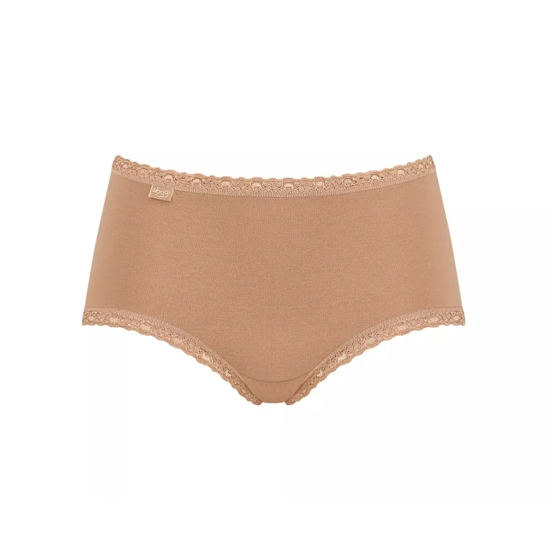 Image of Sloggi Pack of 3 24/7 Cotton Lace Midi Knickers Blush Women 12;14;16;18;20;22;24