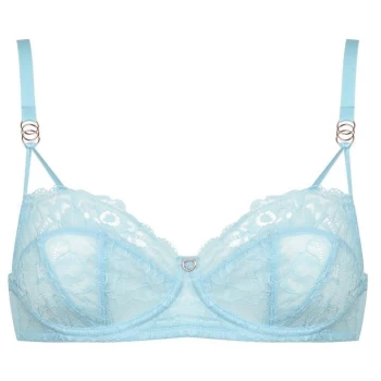 Image of Figleaves Olivia Balcony Bra - Blue