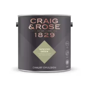 Image of Craig & Rose Chalky Emulsion Tapestry Green - 5L